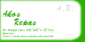 akos repas business card